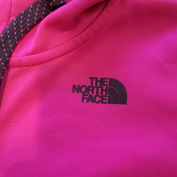 The North Face Women’s Medium Pink Zip-Up Hoodie | Regular Fit Sweatshirt A15 - Picture 5 of 12